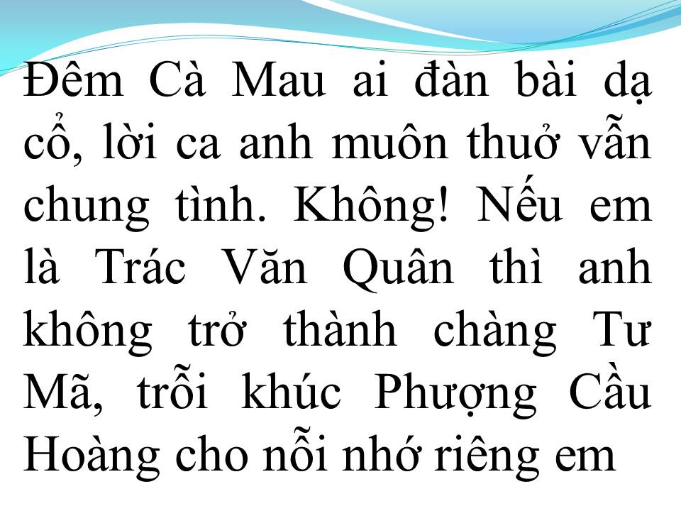 Lời bài hát LỜI NGƯỜI HÁT RONG (TÂN CỔ)