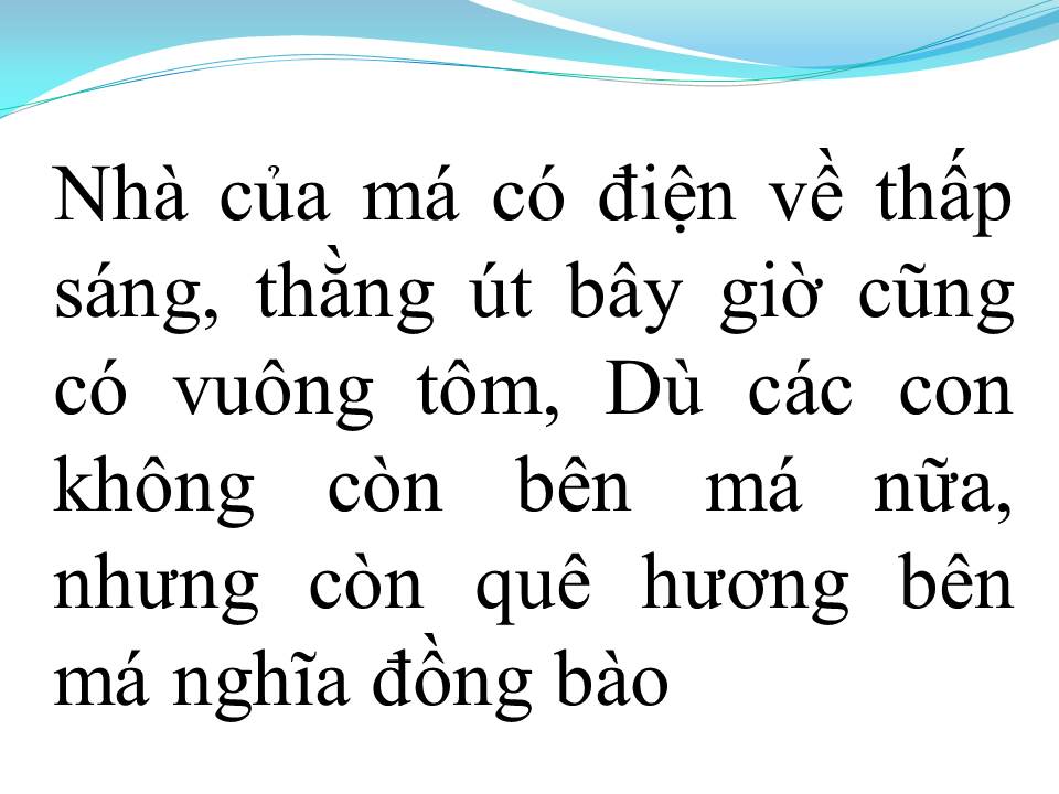 Lời bài hát MẸ NGUYỄN THỊ SINH (TÂN CỔ)