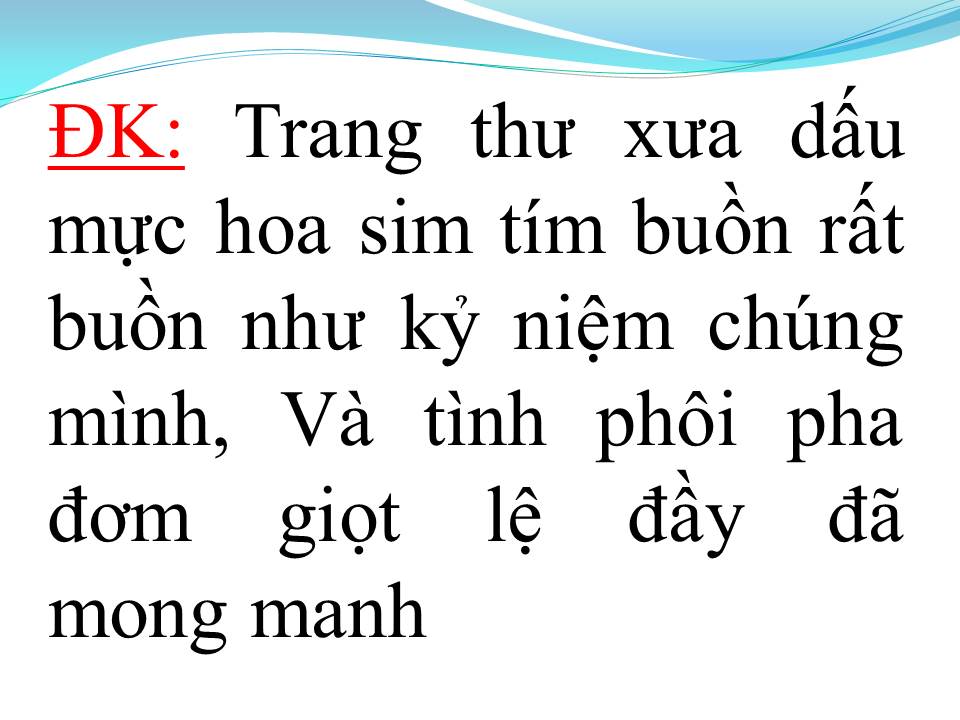 Lời bài hát MÌNH NHỚ NHAU KHÔNG