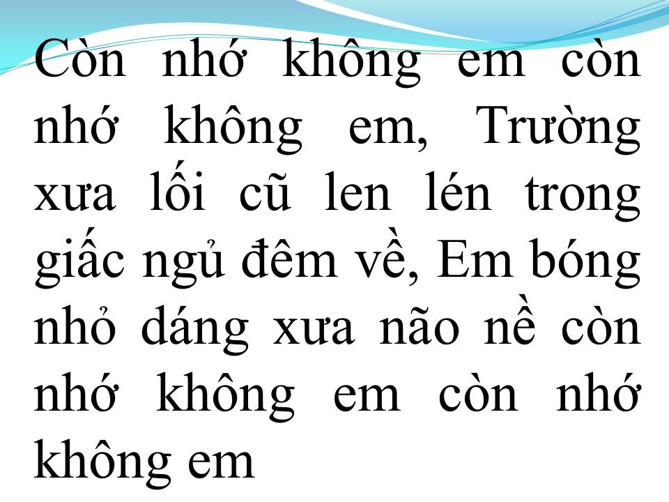 Lời bài hát MÌNH NHỚ NHAU KHÔNG