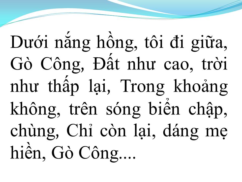 Lời bài hát MẸ GÒ CÔNG