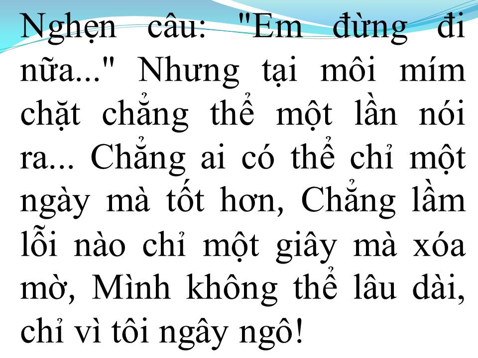 Lời bài hát CHẠM ĐÁY NỖI ĐAU