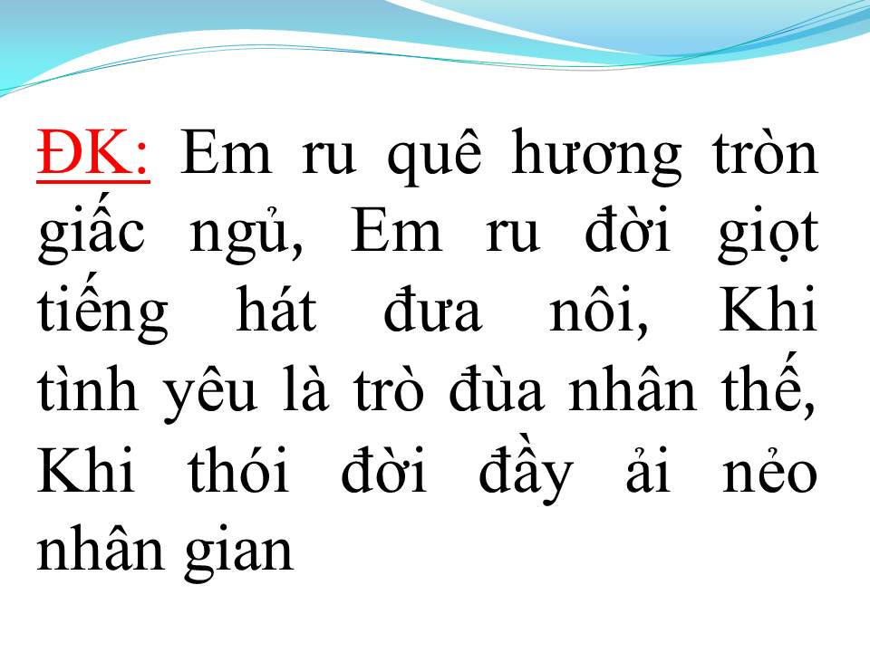 Lời bài hát TÌNH NÀNG BOLERO