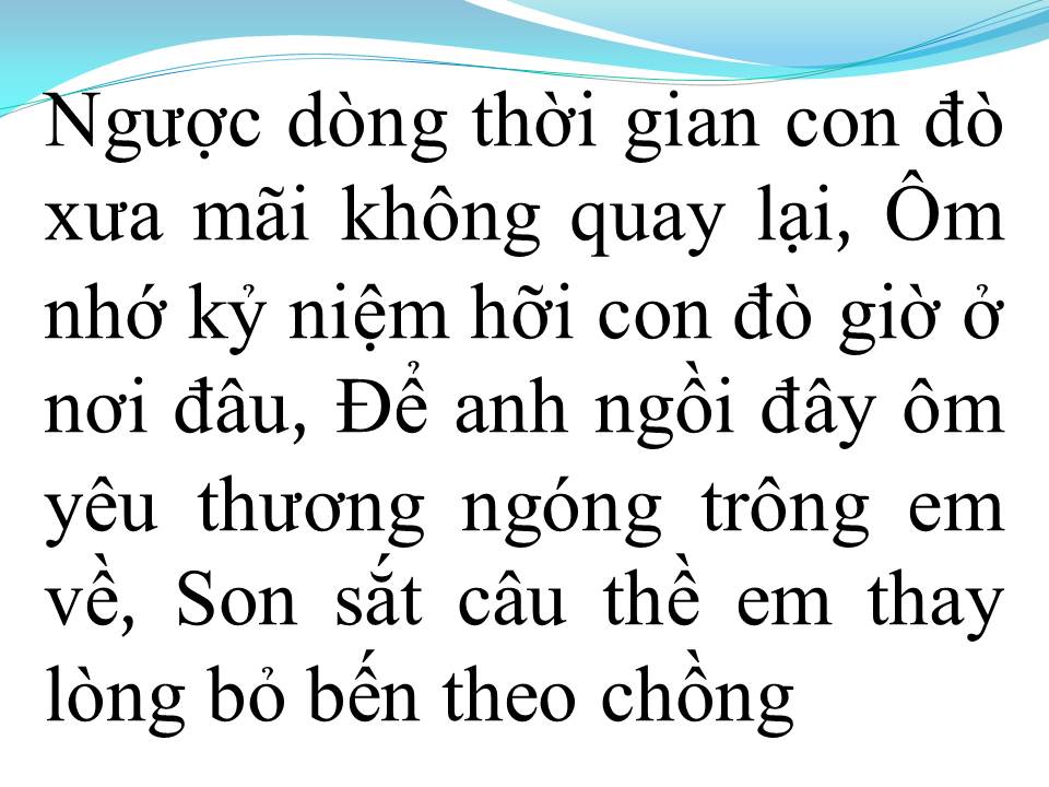 Lời bài hát TRÔI DẠT CON ĐÒ