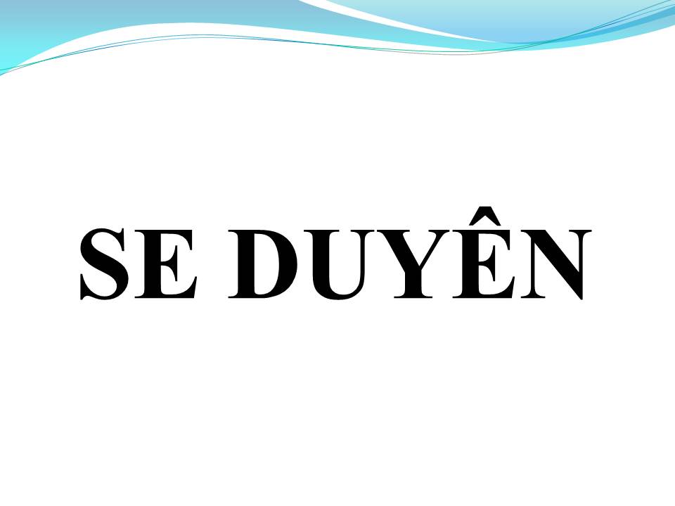 Lời bài hát SE DUYÊN