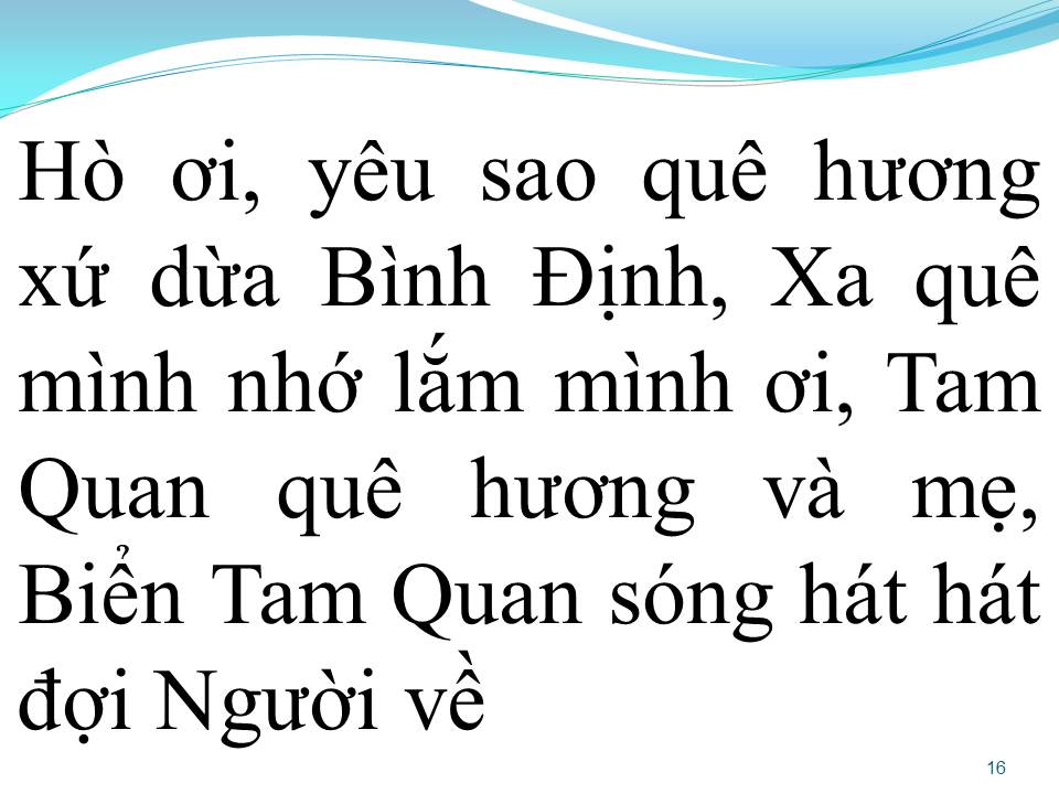 Lời bài hát TAM QUAN QUÊ HƯƠNG VÀ MẸ