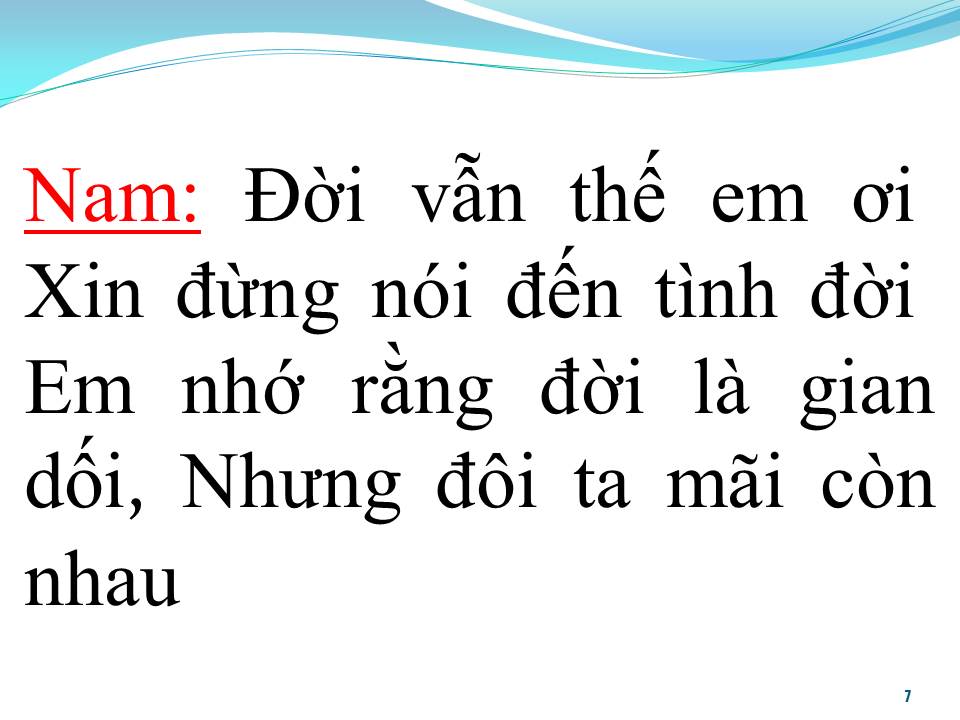 Lời bài hát TÌNH ĐỜI (SONG CA)