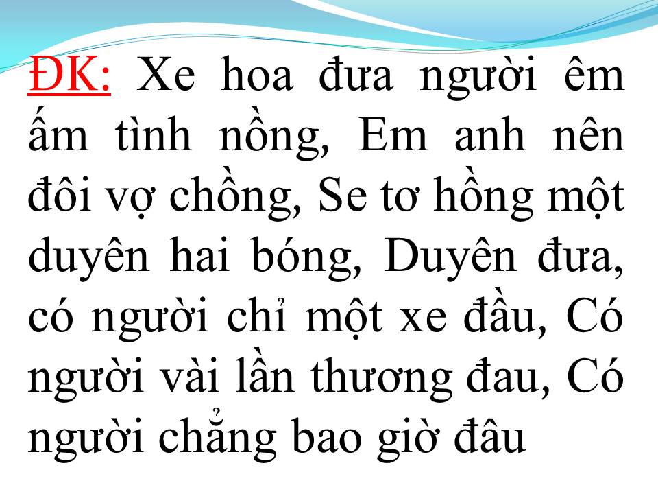 Lời bài hát NHỮNG CHUYẾN XE TRONG CUỘC ĐỜI