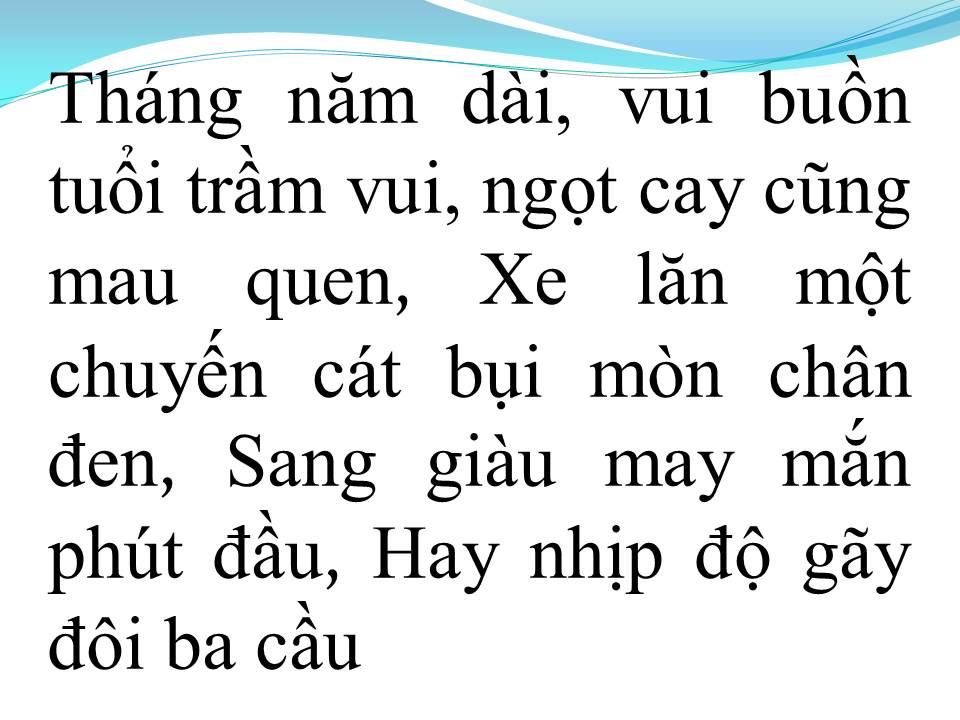 Lời bài hát NHỮNG CHUYẾN XE TRONG CUỘC ĐỜI