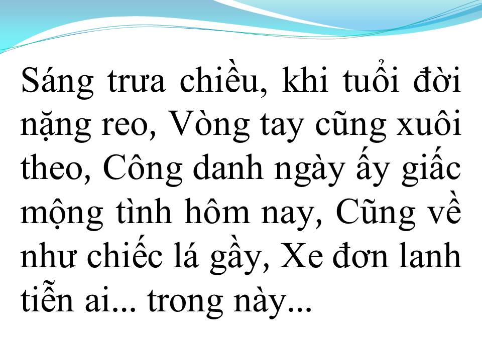 Lời bài hát NHỮNG CHUYẾN XE TRONG CUỘC ĐỜI