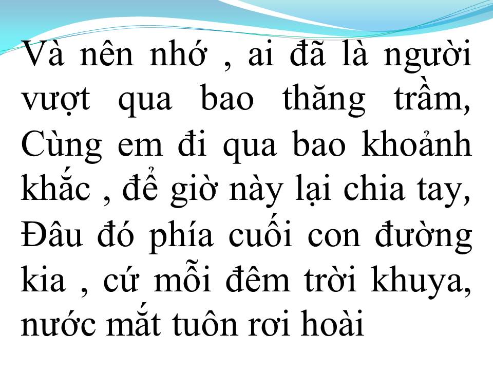 Lời bài hát ĐỪNG QUÊN TÊN ANH