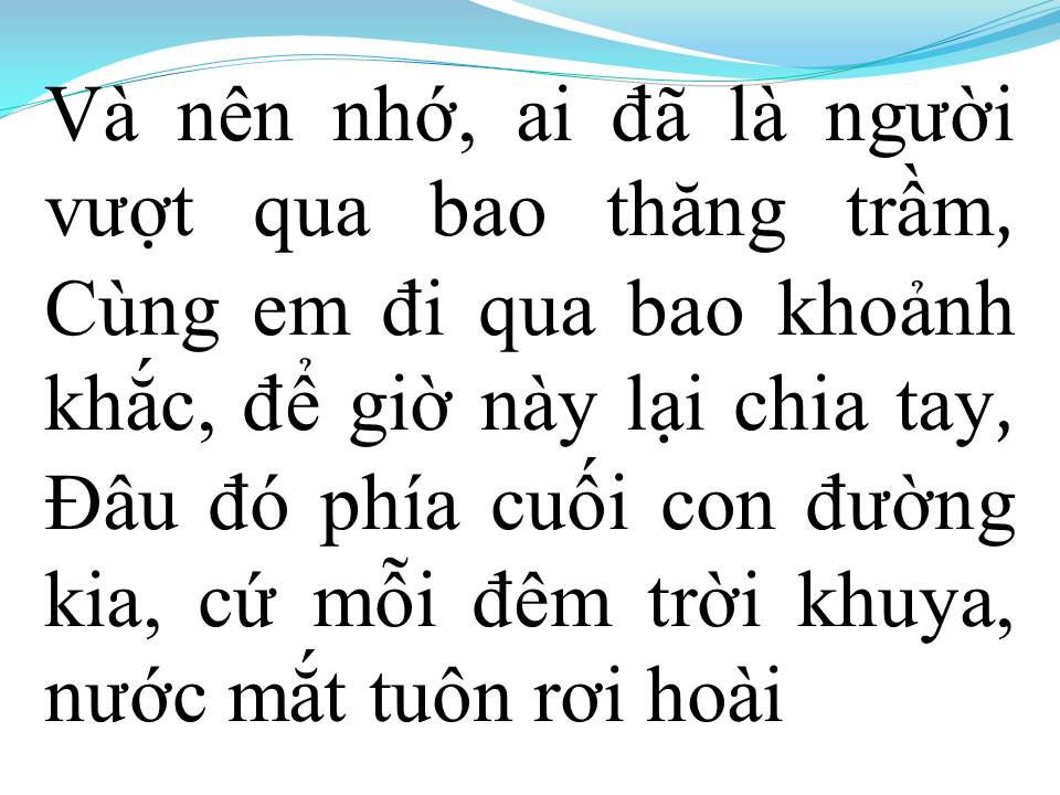 Lời bài hát ĐỪNG QUÊN TÊN ANH