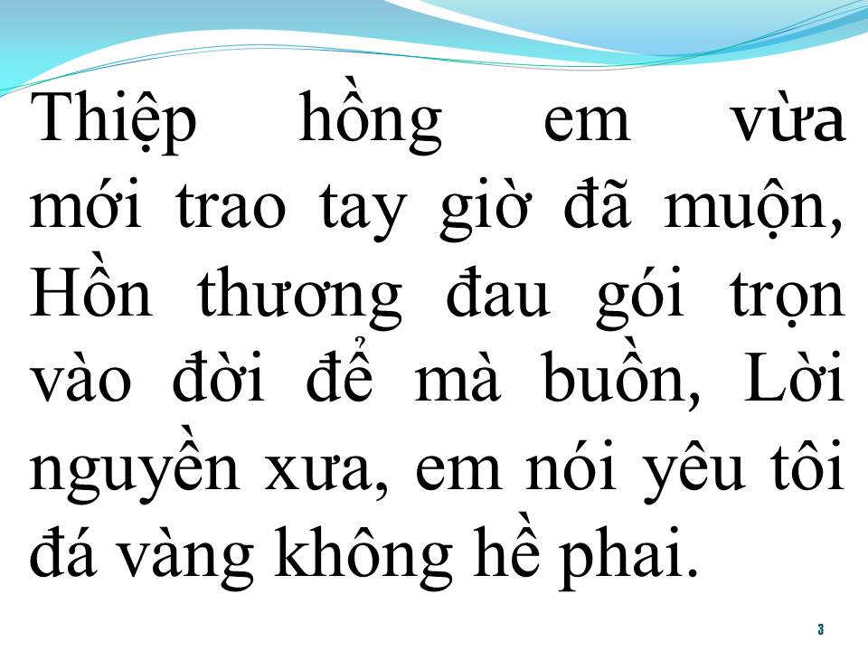 Lời bài hát TÌNH BỌT NƯỚC