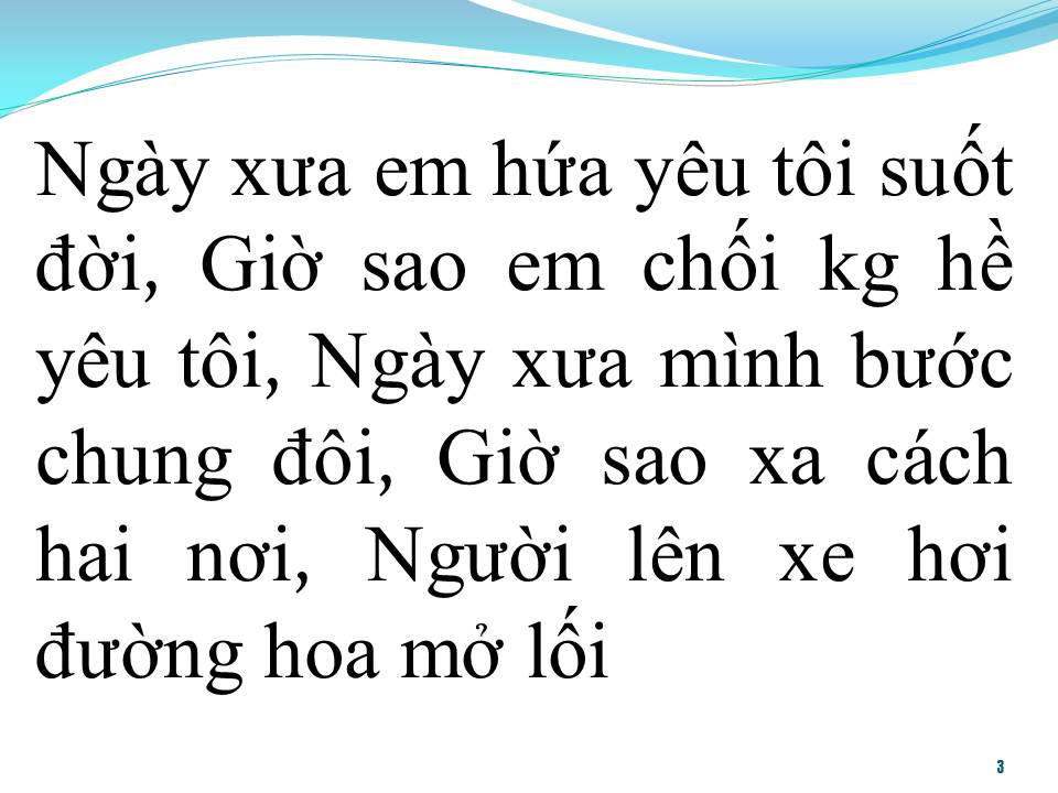 Lời bài hát LỜI EM HỨA