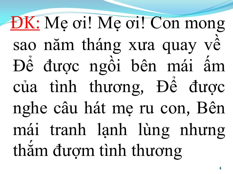 Lời bài hát ĐÊM MƯA NHỚ MẸ