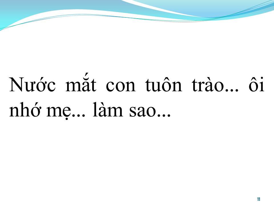 Lời bài hát ĐÊM MƯA NHỚ MẸ