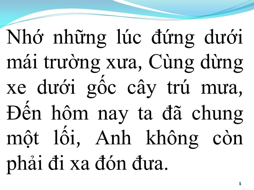 Lời bài hát MỘT NHÀ