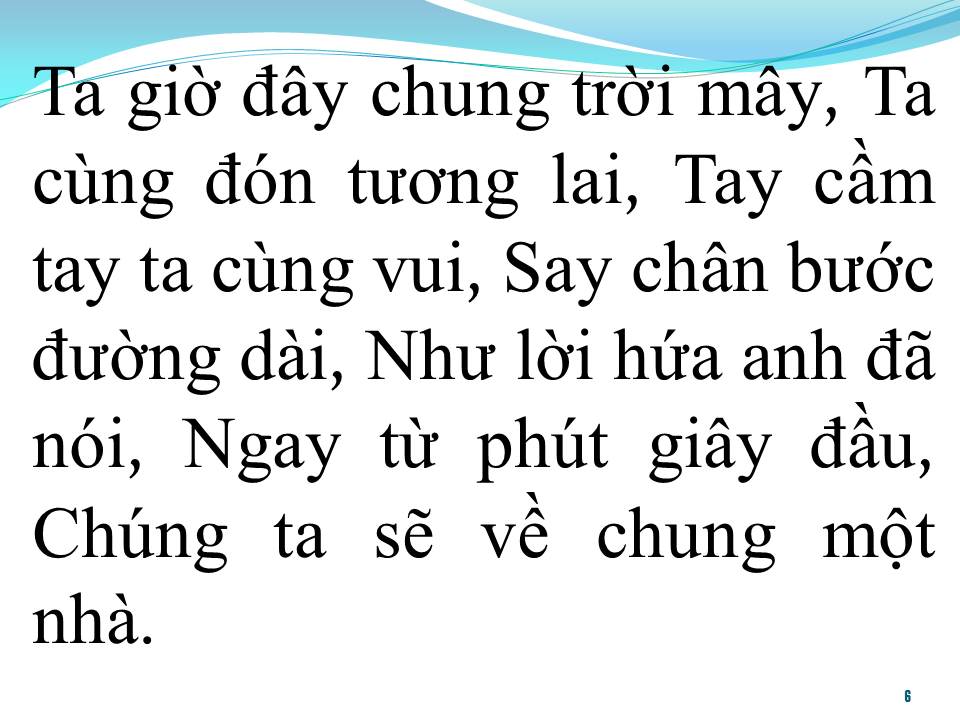 Lời bài hát MỘT NHÀ