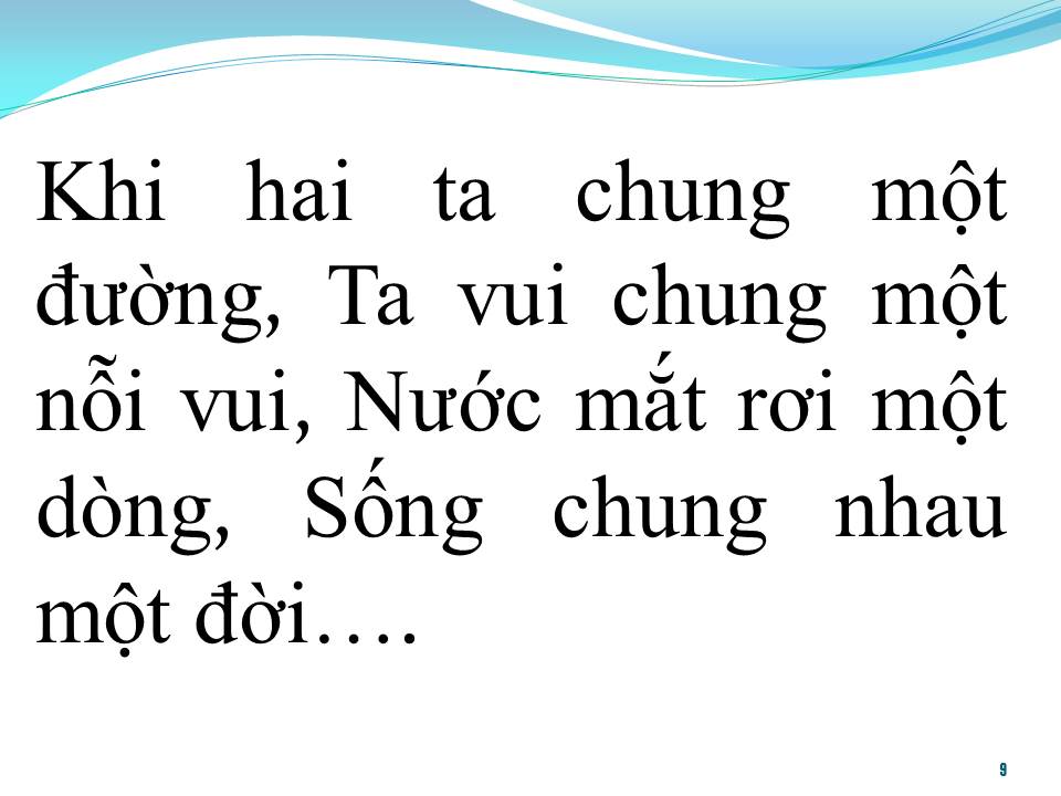 Lời bài hát MỘT NHÀ