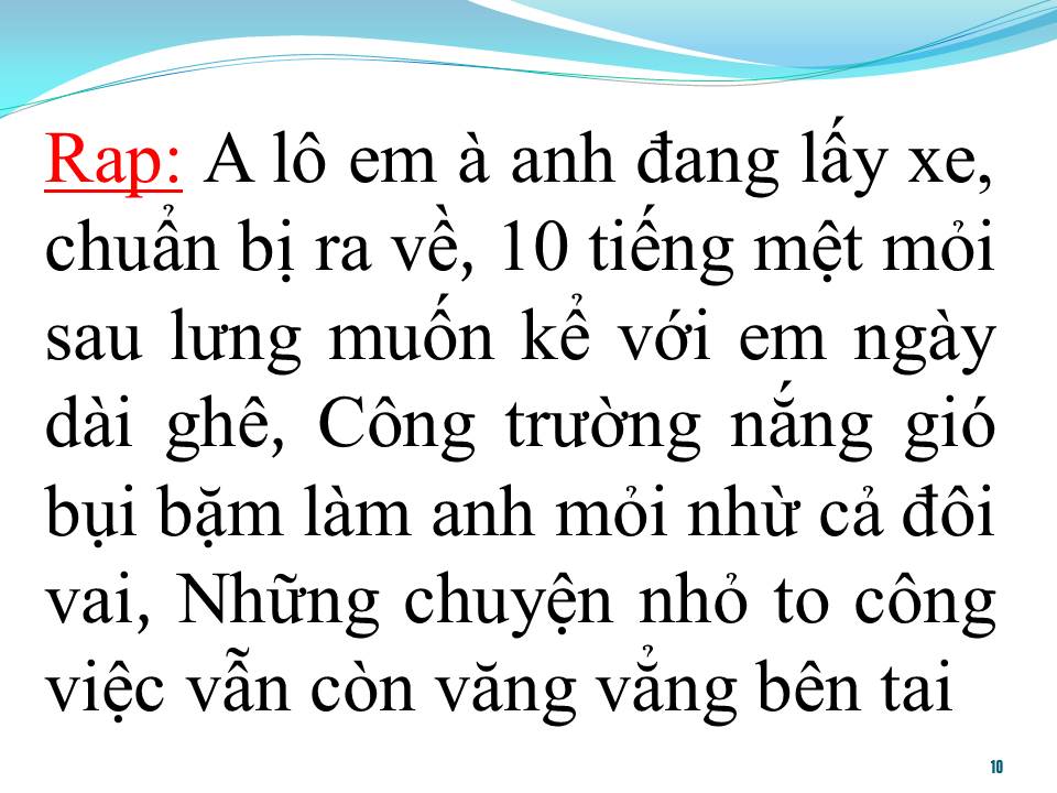 Lời bài hát MỘT NHÀ