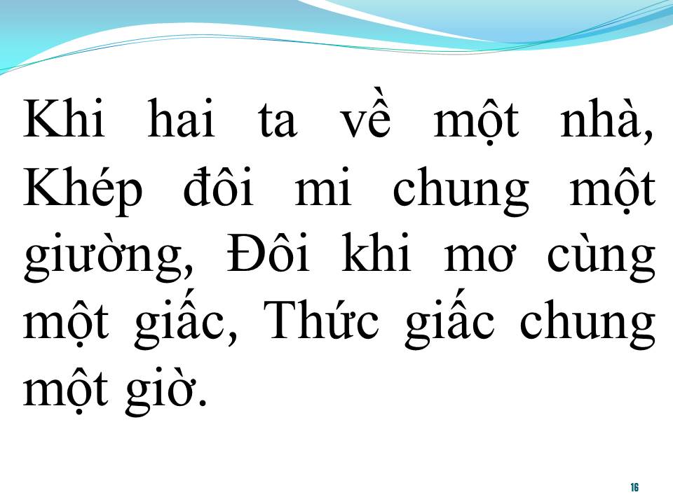 Lời bài hát MỘT NHÀ