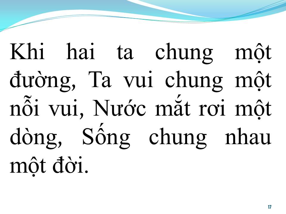 Lời bài hát MỘT NHÀ
