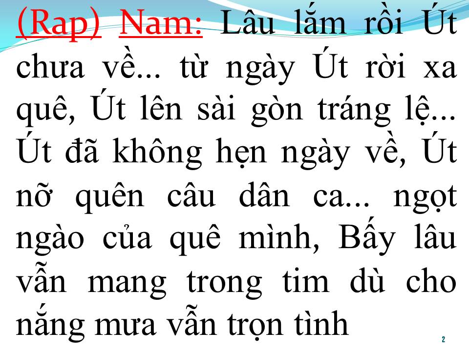Lời bài hát ÚT ƠI