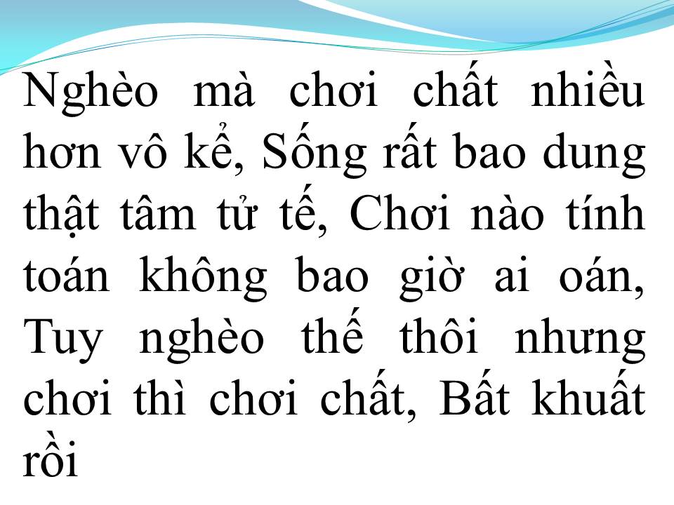 Lời bài hát PHONG CÁCH NGƯỜI CHƠI