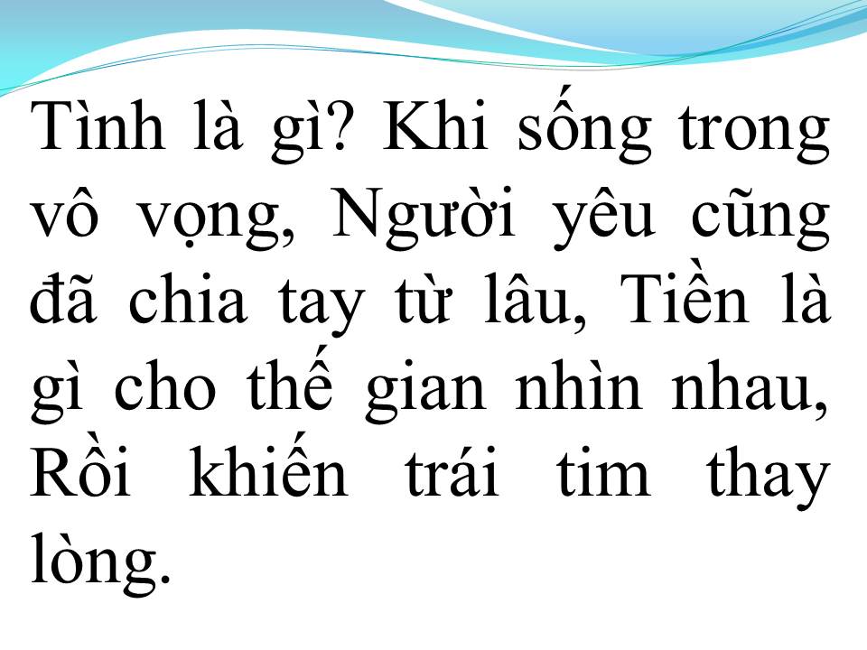 Lời bài hát HẾT TIỀN HẾT TÌNH