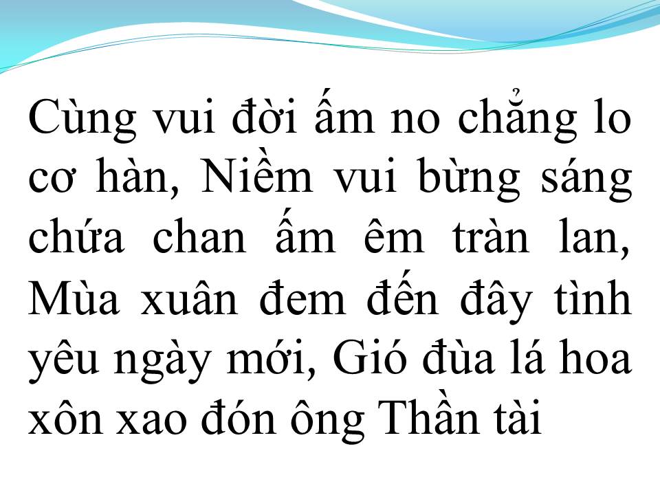 Lời bài hát THẦN TÀI ĐẾN