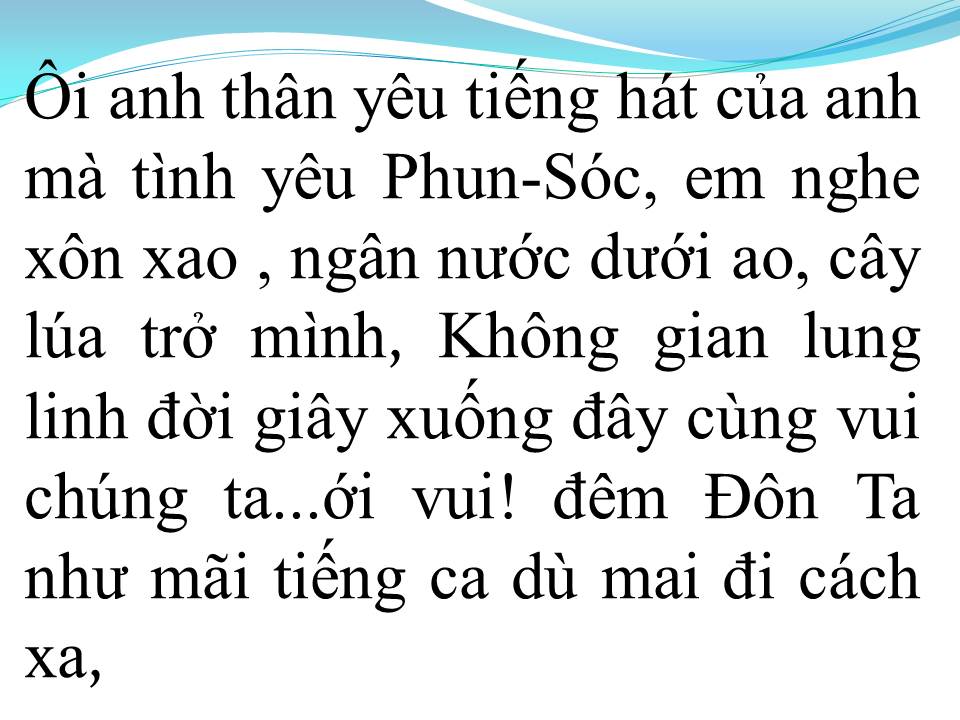 Lời bài hát TIẾNG HÁT ĐÊM ĐÔN TA