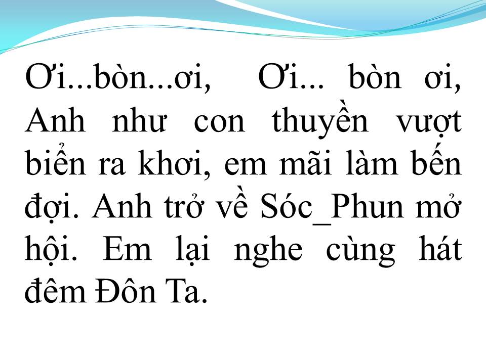Lời bài hát TIẾNG HÁT ĐÊM ĐÔN TA