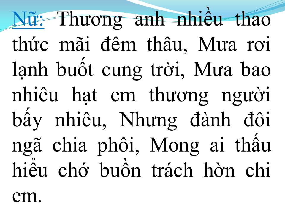 Lời bài hát PHẬN GÁI THUYỀN QUYÊN (TÂN CỔ)