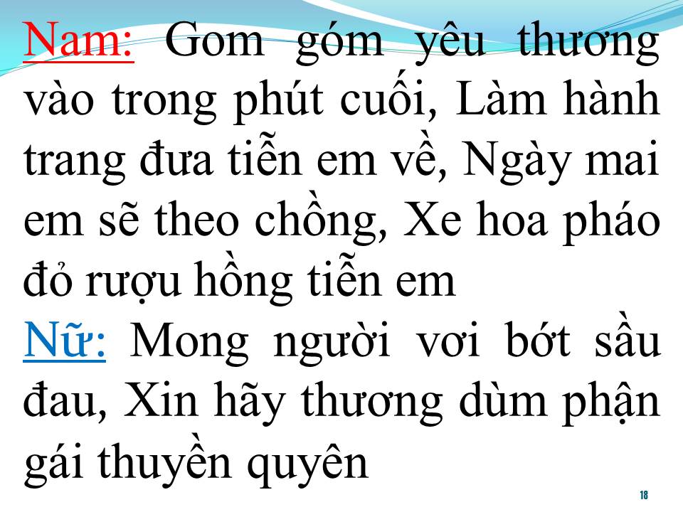 Lời bài hát PHẬN GÁI THUYỀN QUYÊN (TÂN CỔ)