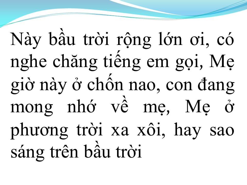 Lời bài hát GẶP MẸ TRONG MƠ