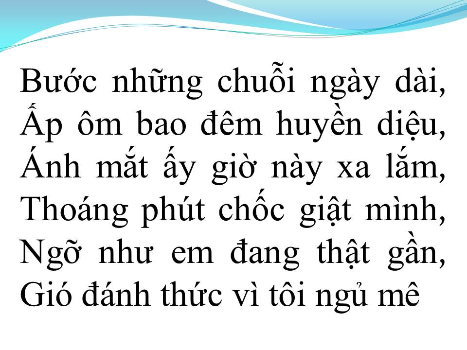 Lời bài hát TIẾNG GIÓ XÔN XAO