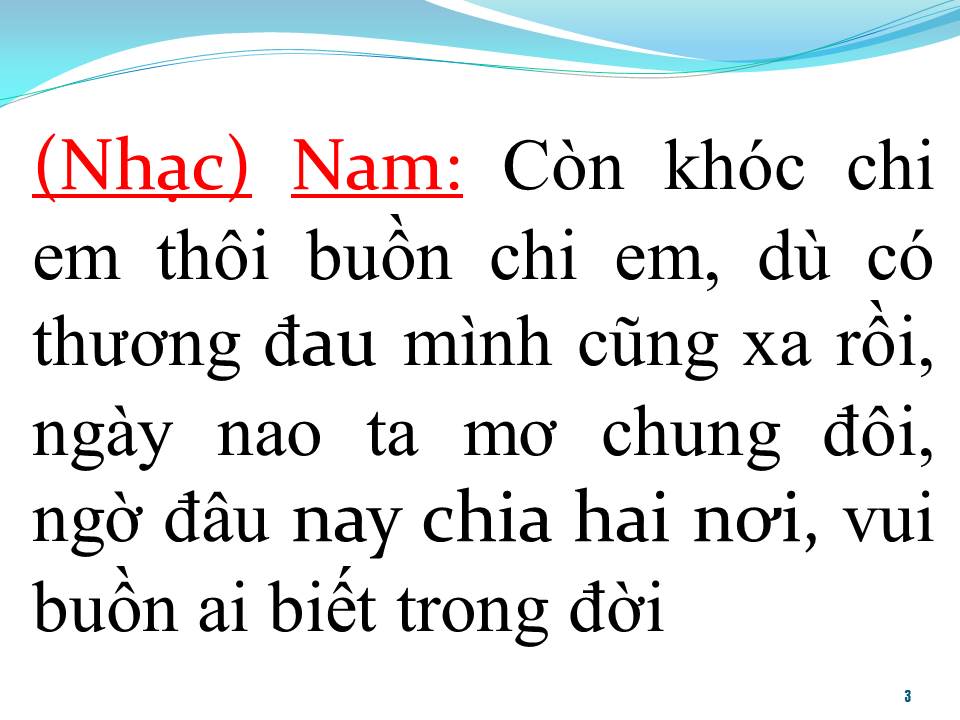 Lời bài hát ĐOẠN CUỐI TÌNH YÊU (TÂN CỔ)