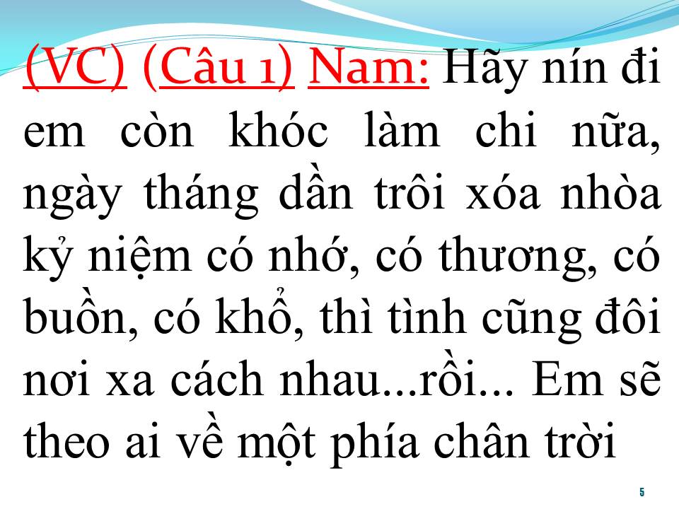 Lời bài hát ĐOẠN CUỐI TÌNH YÊU (TÂN CỔ)