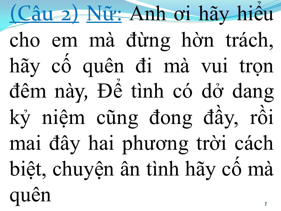 Lời bài hát ĐOẠN CUỐI TÌNH YÊU (TÂN CỔ)