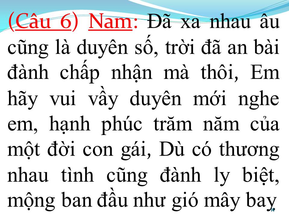 Lời bài hát ĐOẠN CUỐI TÌNH YÊU (TÂN CỔ)