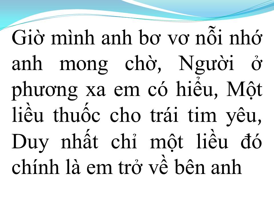 Lời bài hát LIỀU THUỐC YÊU