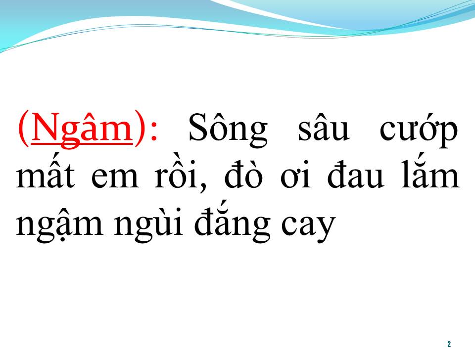Lời bài hát CHÌM ĐÒ