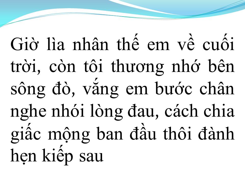 Lời bài hát CHÌM ĐÒ