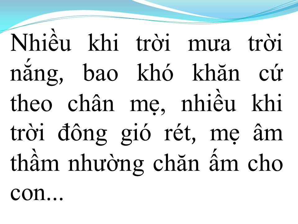 Lời bài hát MẸ ƠI CON KHÓC