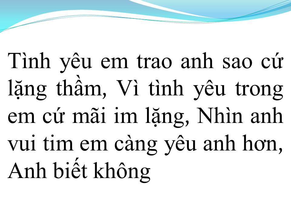 Lời bài hát YÊU ĐƠN PHƯƠNG