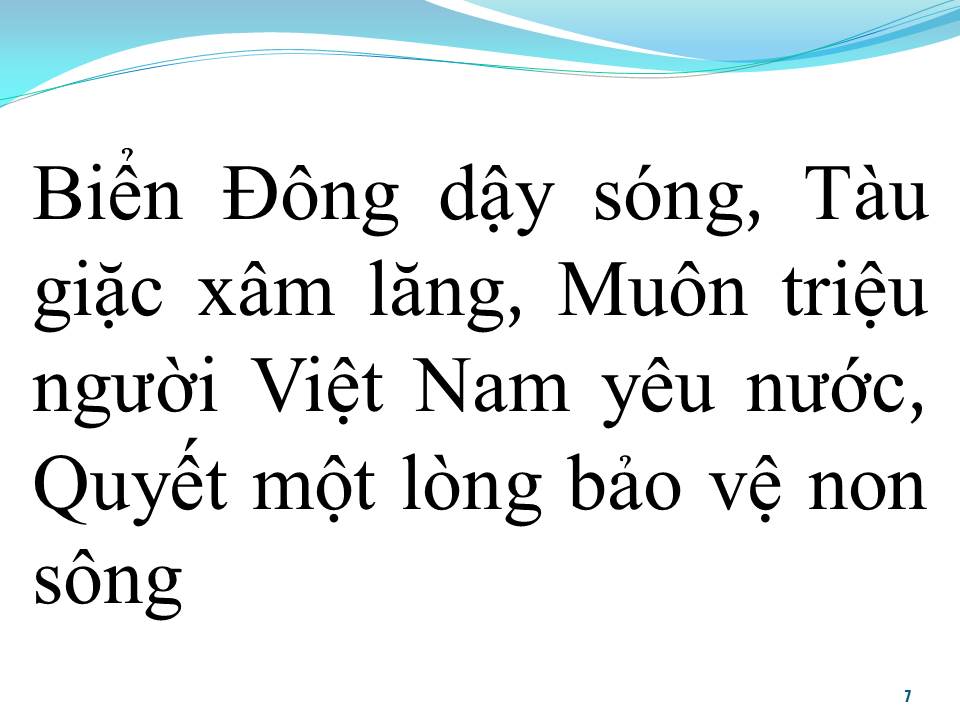 Lời bài hát BIỂN ĐÔNG DẬY SÓNG