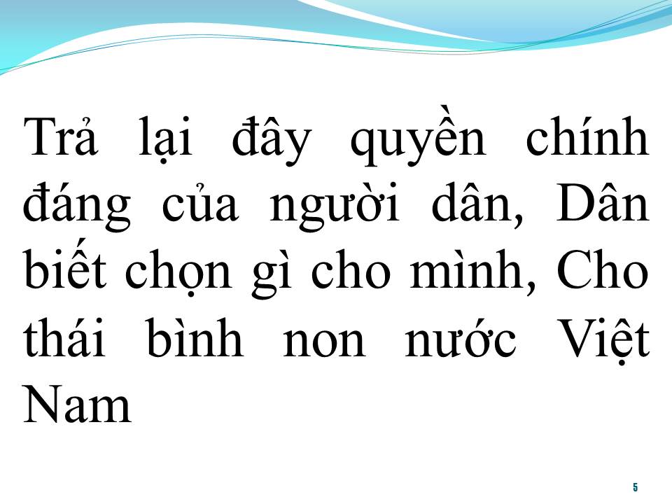 Lời bài hát TRẢ LẠI CHO DÂN