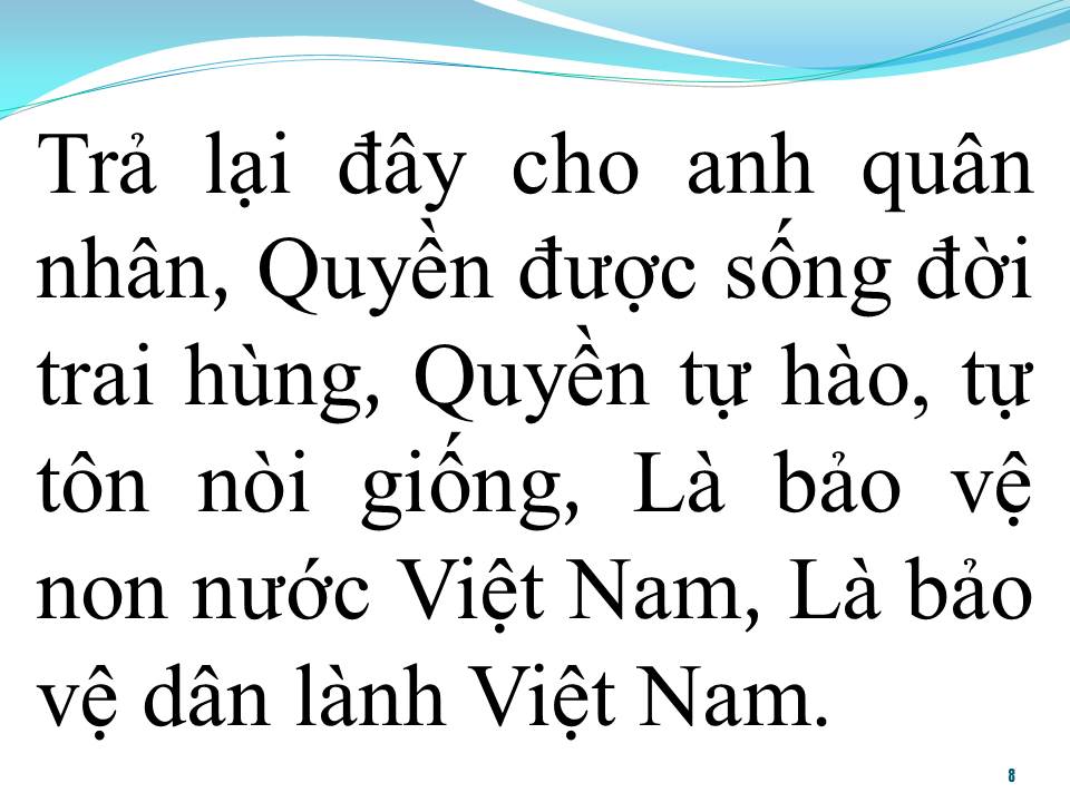 Lời bài hát TRẢ LẠI CHO DÂN