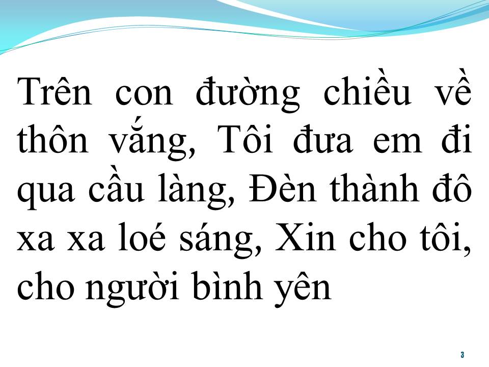 Lời bài hát XIN CHO TÔI GIẤC MỘNG BÌNH YÊN