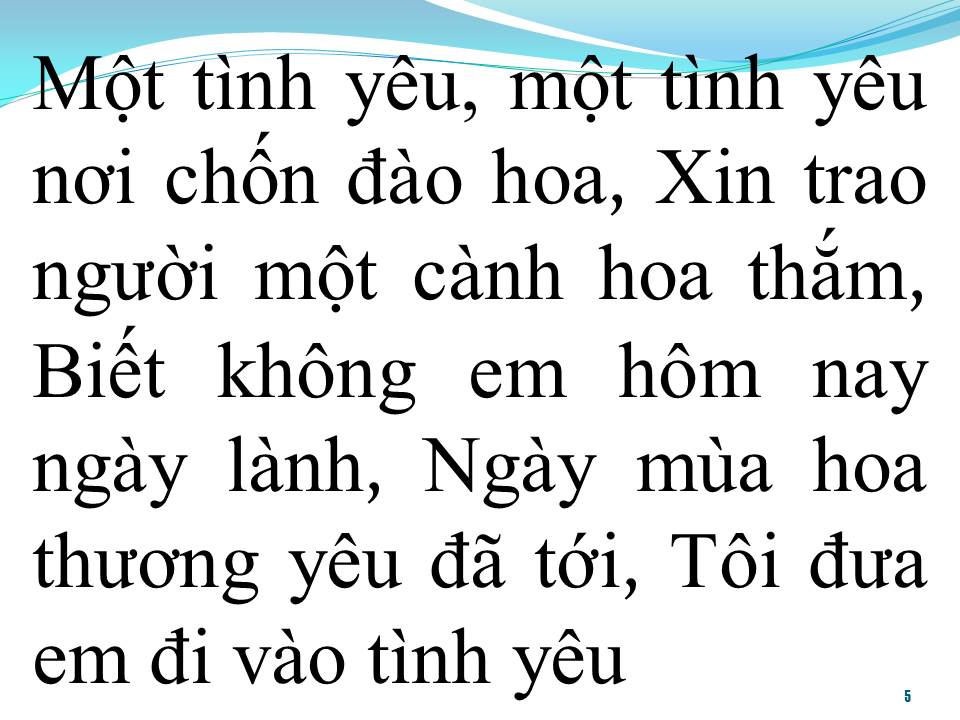Lời bài hát XIN CHO TÔI GIẤC MỘNG BÌNH YÊN